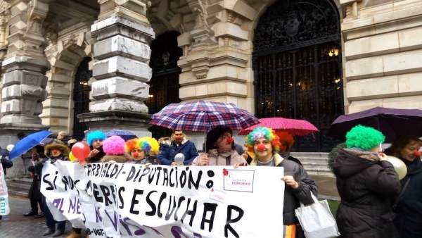 Protesta de las trabajadoras de Garbialdi Protesta de las trabajadoras de Garbialdi