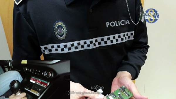 Dispositivo del presunto fraude en taxis de Sevilla Dispositivo del presunto fraude en taxis de Sevilla