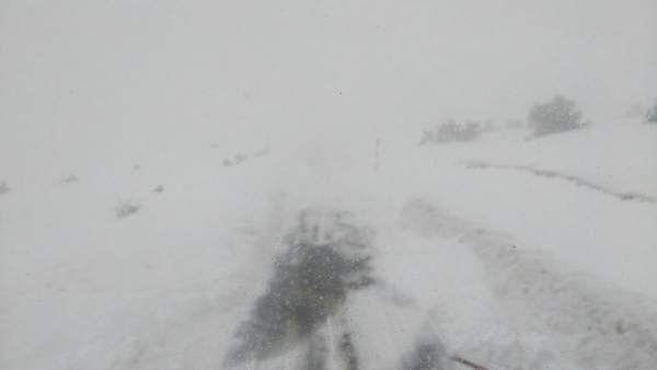 Puerto de La Rioja con nieve Puerto de La Rioja con nieve