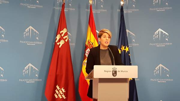 La portavoz del Gobierno regional, Noelia Arroyo La portavoz del Gobierno regional, Noelia Arroyo
