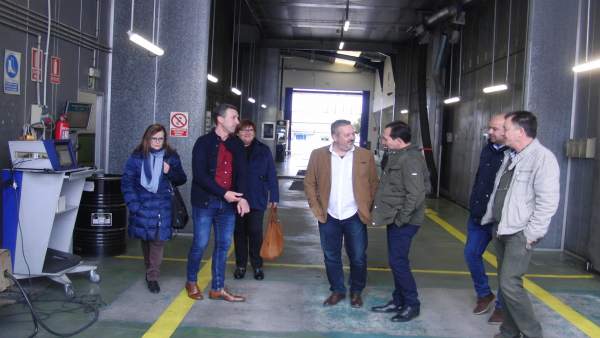 Manuel Ceada visita la ITV de Zalamea la Real. Manuel Ceada visita la ITV de Zalamea la Real.