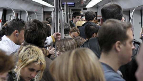 Vagón del Metro de Barcelona. Vagón del Metro de Barcelona.