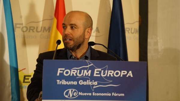 Luís Villares en el desayuno de Fórum Europa Luís Villares en el desayuno de Fórum Europa