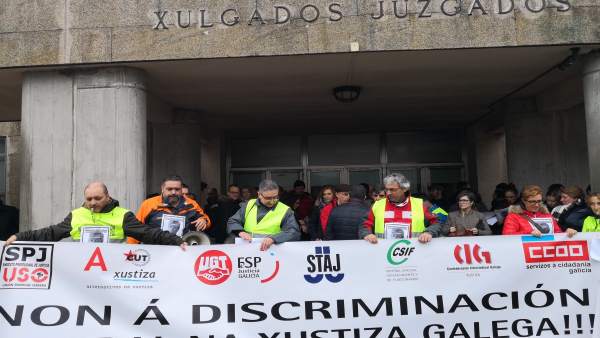 Manifestación de la justicia gallega en Santiago Manifestación de la justicia gallega en Santiago
