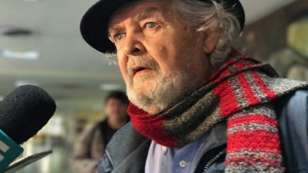 Xosé Manuel Beiras, en declaraciones a los medios Xosé Manuel Beiras, en declaraciones a los medios