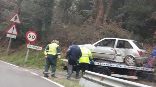 Accidente de tráfico en Asturias Accidente de tráfico en Asturias
