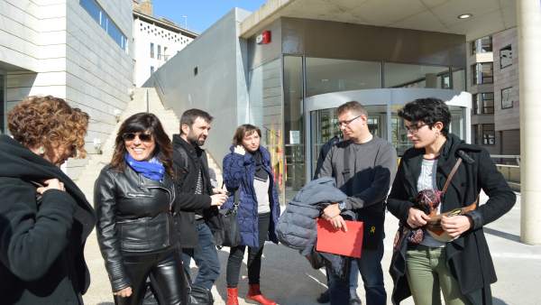 Miembros de la plataforma Lleida lliure de franquismo Miembros de la plataforma Lleida lliure de franquismo
