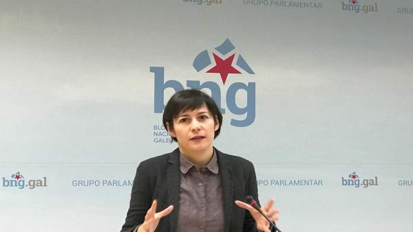 Ana Pontón, portavoz nacional del BNG, en rueda de prensa Ana Pontón, portavoz nacional del BNG, en rueda de prensa