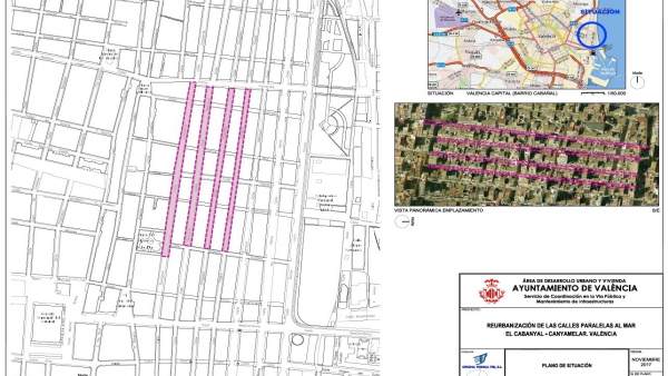 L'Ajuntament de València reurbanitzarà quatre carrers en el Cabanyal L'Ajuntament de València reurbanitzarà quatre carrers en el Cabanyal