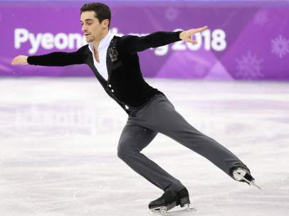 Javier Fernández, en acción