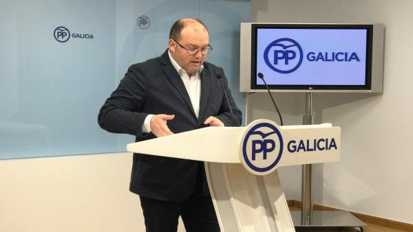 Miguel Tellado, en rueda de prensa, PPdeG Miguel Tellado, en rueda de prensa, PPdeG