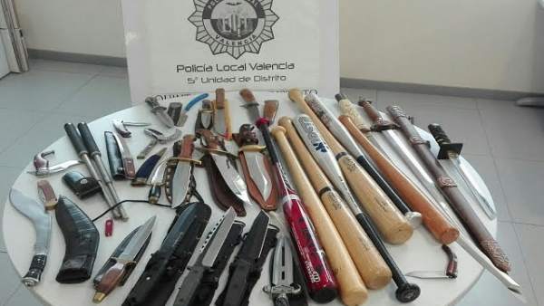 Arsenal incautado por la Policía Arsenal incautado por la Policía
