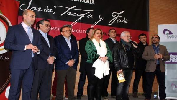 Soria.- Un momento de la inauguración de la feria Soria.- Un momento de la inauguración de la feria