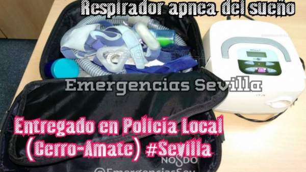 Respirador entregado en la comisaría Respirador entregado en la comisaría