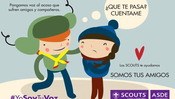 Cartel de la campaña #YoSoyTuVoz que Scouts Aragón inicia este domingo Cartel de la campaña #YoSoyTuVoz que Scouts Aragón inicia este domingo