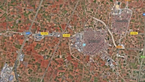 Autovía del Mediterráneo a su paso por Benifaió Autovía del Mediterráneo a su paso por Benifaió