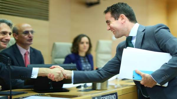 El portavoz adjunto en el Congreso de los Diputados, Teodoro García El portavoz adjunto en el Congreso de los Diputados, Teodoro García