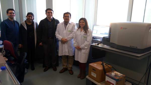 Investigadores estadounidenses en su visita. Investigadores estadounidenses en su visita.