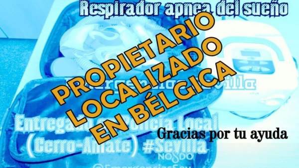 Localizado el propietario del respirador de apnea Localizado el propietario del respirador de apnea