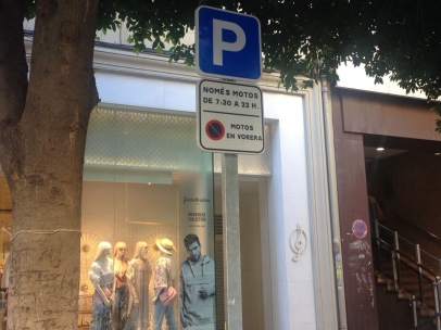 Una señal en valenciano en València