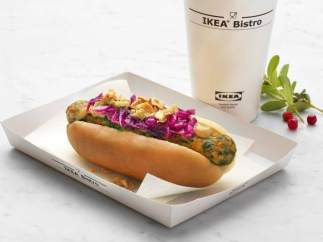 Perrito caliente vegano.