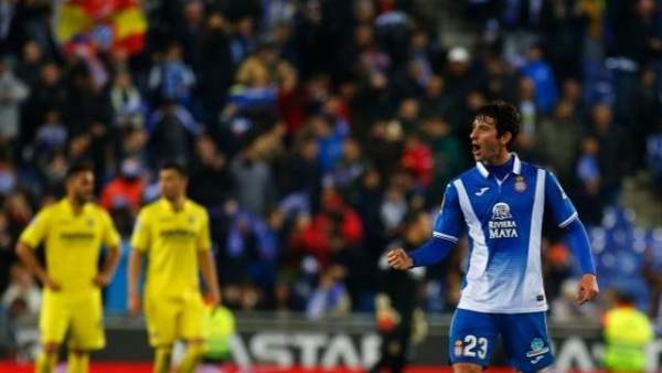 Granero celebra en el Espanyol - Villarreal Granero celebra en el Espanyol - Villarreal