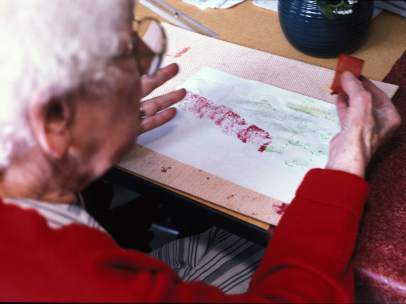 Una anciana con Alzheimer