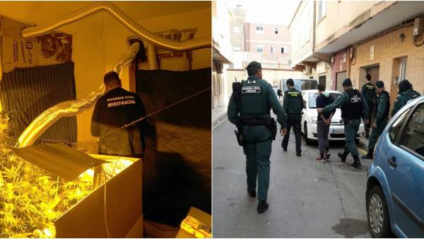 Imagen de la actuación de la Guardia Civil Imagen de la actuación de la Guardia Civil