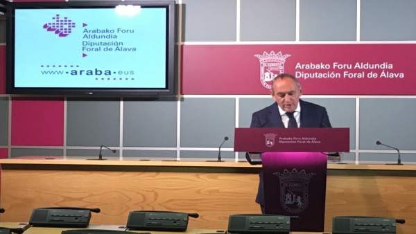 El diputado general de Álava, Ramiro González El diputado general de Álava, Ramiro González