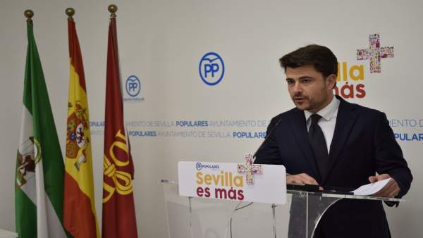 El portavoz del PP en el Ayuntamiento de Sevilla, Beltrán Pérez El portavoz del PP en el Ayuntamiento de Sevilla, Beltrán Pérez