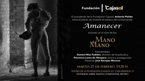 El ciclo 'Mano a mano' de la Fundación Cajasol El ciclo 'Mano a mano' de la Fundación Cajasol