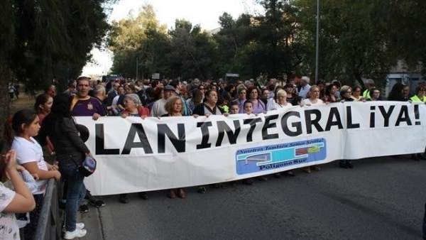 Manifestación en el Polígono Sur Manifestación en el Polígono Sur