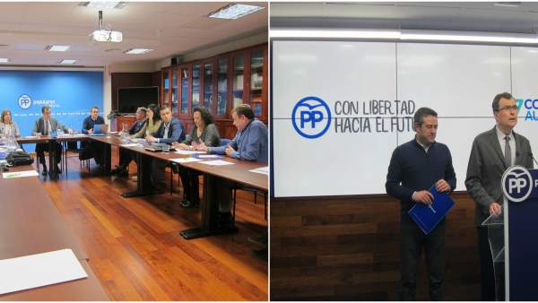 Comité Organizador y de Ballesta anunciando el lema y los comunicados Comité Organizador y de Ballesta anunciando el lema y los comunicados