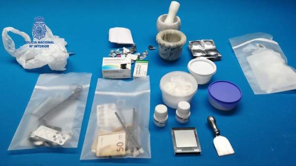 Cocaína intervenida por la policía nacional Cocaína intervenida por la policía nacional