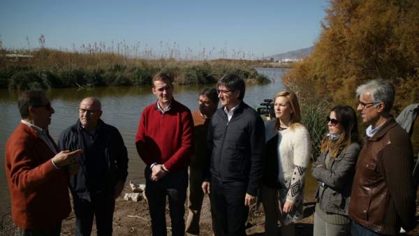 Visita a las obras de regeneración del Río Adra, en Almería Visita a las obras de regeneración del Río Adra, en Almería