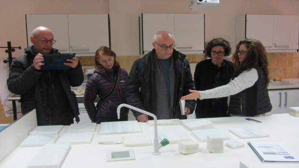 El equipo encargado del proyecto del patio de Vélez Blanco visita la EMA El equipo encargado del proyecto del patio de Vélez Blanco visita la EMA