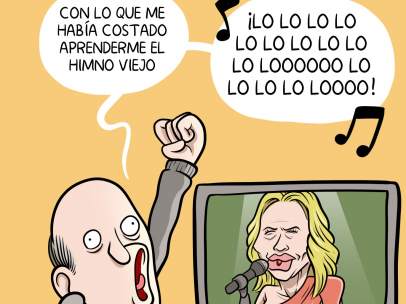 Himno nuevo. Viñeta de Álvaro Terán
