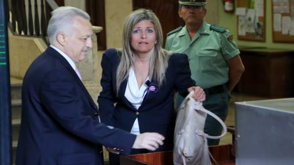 Ana Hermoso en los juzgados de Sevilla por una causa anterior Ana Hermoso en los juzgados de Sevilla por una causa anterior