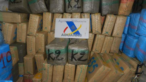 Droga intervenida en La Línea en 2017 Droga intervenida en La Línea en 2017