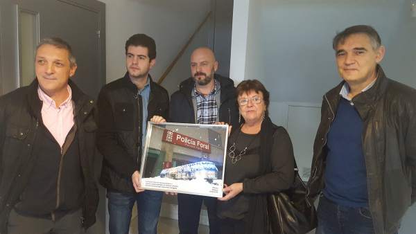 María José Beaumont, en la comisaría de Policía Foral en Alsasua. María José Beaumont, en la comisaría de Policía Foral en Alsasua.