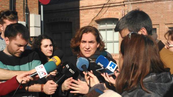 La alcaldesa de Barcelona, Ada Colau La alcaldesa de Barcelona, Ada Colau