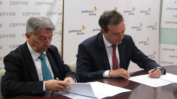 Isart y López de Hita han firmado el acuerdo este miércoles en la sede de CEPYME Isart y López de Hita han firmado el acuerdo este miércoles en la sede de CEPYME