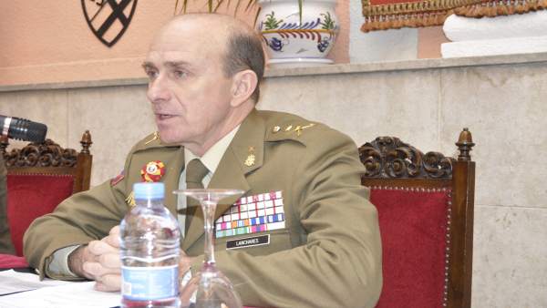 El general director de la Academia General Militar de Zaragoza, Luis Lanchares El general director de la Academia General Militar de Zaragoza, Luis Lanchares