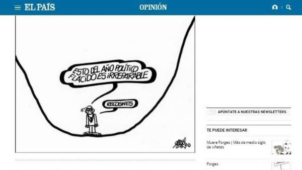 La última viñeta de Forges La última viñeta de Forges