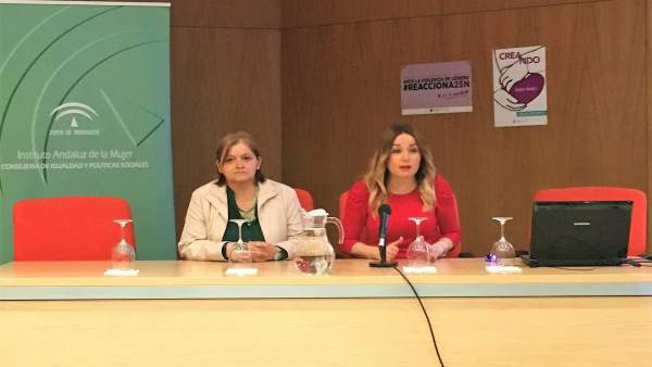 La coordinadora del IAM) en Cádiz, Josefa Moreno, en rueda de prensa La coordinadora del IAM) en Cádiz, Josefa Moreno, en rueda de prensa