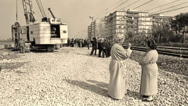 Una de las 80 fotos de 'València en blanc i negre III. El Cabanyal' Una de las 80 fotos de 'València en blanc i negre III. El Cabanyal'