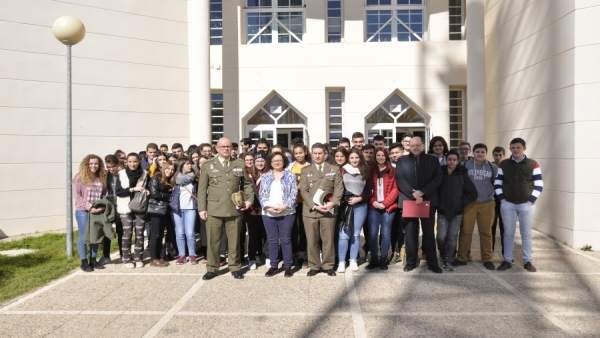 Participantes en la conexión con la base de la Antártida Participantes en la conexión con la base de la Antártida
