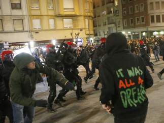 Enfrentamiento entre ultras del Athletic y del Spartak