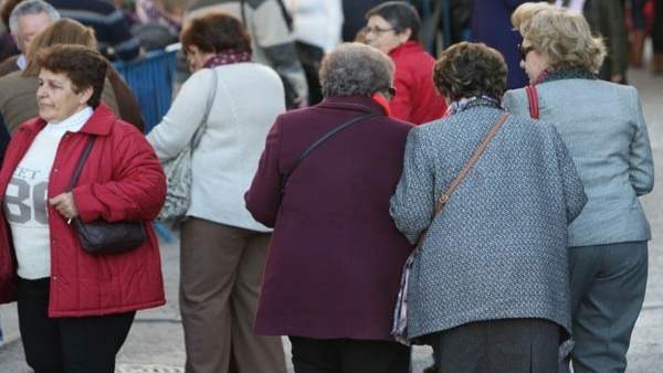 Unos jubilados en la calle Unos jubilados en la calle