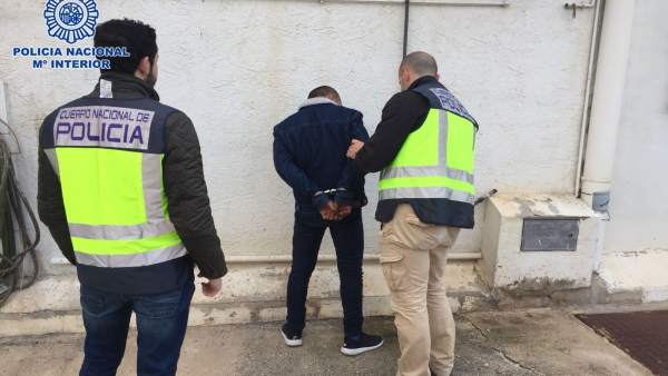 Momento de la detención a cargo de Policía Nacional Momento de la detención a cargo de Policía Nacional